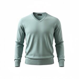 Banana Republic Luxury Blend Silk Cashmere V-Neck Sweater – Mint Green – Size L